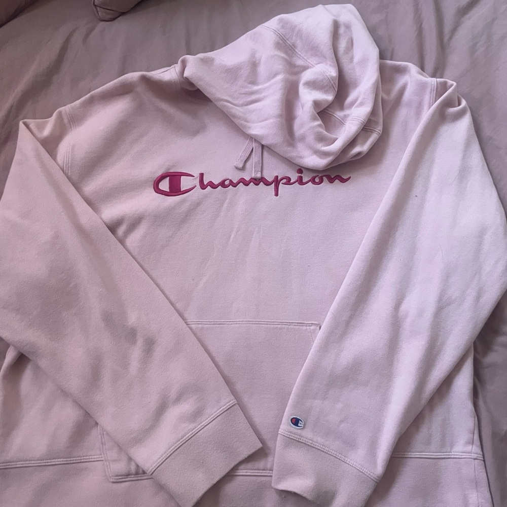 Champion Light Pink Pullover Hoodie